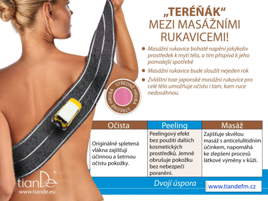 JAPOSNKÁ MASÁŽNÍ RUKAVICE